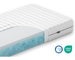Akkon® NASA Traagschuim Matras 80x170 - 21 cm dik | Traagschuim met Koudschuim - 100 nachten proefslapen