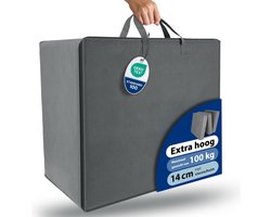 Beautissu VS95 Praktische Draagtas voor Opvouwbare Matras Model L 80x200 cm – Robuuste Opbergtas Vouwmatras Hoes – Ideale Bescherming & Gemakkelijk Transport met Ritssluiting – Grijs