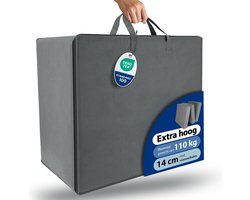 Beautissu VS95 Praktische Draagtas voor Opvouwbare Matras Model XL 100x200 cm – Robuuste Opbergtas Vouwmatras Hoes – Ideale Bescherming & Gemakkelijk Transport met Ritssluiting – Grijs