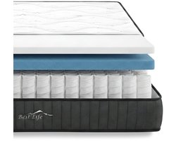 Best Life Pocketvering Matras 90x200 cm - 7 Zones - Hotel - 20 CM - Eenpersoons