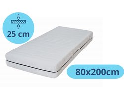 Densi HR - Matras - Medisch Koudschuim - 80x200cm - 25cm - 7 Comfortzones - Medisch & Ventilerend - Anti-Allergisch