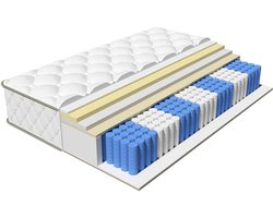 Elekiatech Matras 120 x 200 cm-22 cm dik - Eenpersoonsmatrassen - Anti-Allergische - Pocketvering Matras met 9-laags Composietstructuur