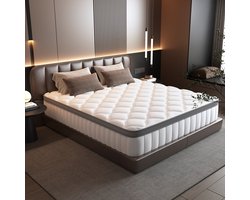 Elekiatech Matras 90 x 200 cm - 25 cm dik - Eenpersoonsmatrassen - Anti-Allergische - Pocketvering Matras met 9-laags Composietstructuur