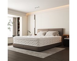 Elekiatech Matras 90x200 cm - 26 cm dik-Tweepersoonsmatrassen - Pocketvering matras - Anti-Allergische - met 9-laags composietstructuur