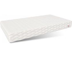Matras 200x90x10 cm Koudschuim H3 Wit - Wasbare Tijkhoes & Anti-allergisch