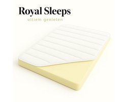 Royal-sleeps 90x200 cm - Hr koudschuim - 15cm dik - Afritsbaar hoes wasbaar - Hotel kwaliteit - 90 x 200 cm - Gratis retourneren