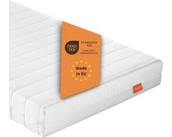 sleepling Basic 30 - matras 100x200 cm comfortschuim - hardheidsgraad 2 zacht - 13 cm hoogte - afneembare hoes - Made in EU - topkwaliteit - 100 x 200 x 13 cm - wit