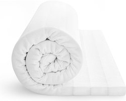Topper 80x200 - 7 cm - HR Koudschuim Hybride - Tencel Bambo - Topdekmatras - Topper Matras