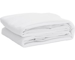 vidaXL - Matrasbeschermer - waterdicht - 120x220 - cm - wit