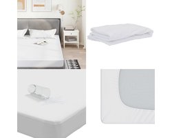 vidaXL Matrasbeschermer waterdicht 90x200 cm wit - Matrasbeschermer - Matrasbeschermers - Waterdichte Matrasbeschermer - Laken