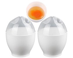 2 Stuks Magnetron Eierkoker voor Gekookte en Gepocheerde Eieren - Eierstropers voor de Keuken