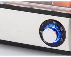 25303 Roestvrij Staal Mini Stomer en Eierkoker Kleine Stomer Voor Groenten Professionele Koker Voor Tot 16 Eieren