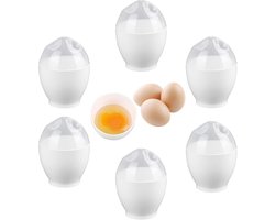6 stuks eierkoker - Magnetron Eierkoker - Draagbare Mini Snelle Eierkookbeker - Eierkoker magnetron - stoompan magnetron - Geschikt Geschikt Voor Ontbijt