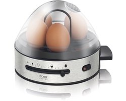 CASO E7 - Elektronische eierkoker voor 7 eieren | 13 kookniveaus | RVS design | 350W
