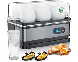 CLGP® Eierkoker Electrisch - Met Timer - Grijs