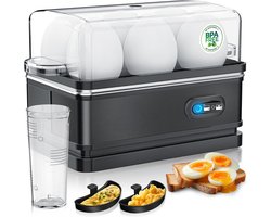 CLGP® Eierkoker Electrisch - Met Timer - Zwart