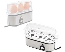 CLVP® Eierkoker met Timer - Geschikt voor 3 Eieren - Zilver