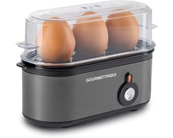 Compacte Eierkoker voor 3 Eieren - Zacht, Middelhard en Hard Koken