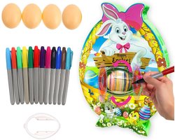 Eieren beschilderen machine met 8 kleurrijke markers - Doe-het-zelf decoratieset voor paaseieren