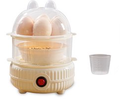 Eierkoker Electrisch - 12-14 Eieren - Eierkoker - RVS - Auto-timer met Droogkookbeveiliging - Elektrische Eierkoker - Koken, Pocheren, Roerei & Omelet - Vaatwasbestendig - Geschikt VoorStoomkom