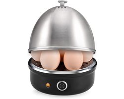 Eierkoker Electrisch 4 in 1 - Geschikt voor 7 Eieren - Zwart
