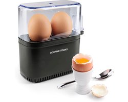Eierkoker voor 2 Eieren - Elektrische, Energiebesparende eierkoker met Eenvoudige Bediening en Compact Design