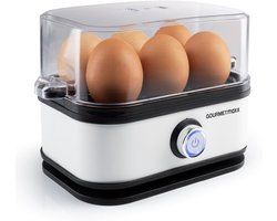 Eierkoker voor 6 eieren met maatbeker en eierprikker - ideaal voor perfect gekookte eieren