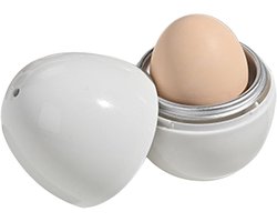 Eierkoker voor magnetron - eierkoker voor de magnetron, eierkoker voor de keuken, snelkoker, eierkoker voor hard en hard koken - 2 stuks