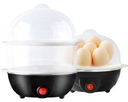 eierkoker zwart geschikt voor 1 tot 14 eieren ook geschikt voor groenten