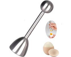 Eieropener en Prikker RVS voor Gekookte Eieren