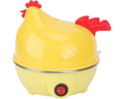 Elektrisch Fornuis met 7 Eieren - Elektrische Eierkoker, Multifunctionele Eierkoker, Mini-ontbijtmachine in Kipvorm, 350 W, Ideaal voor Gezinsgebruik (EU-stekker 220V)