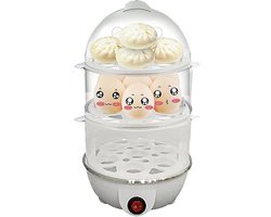 Elektrische Eierkoker met 3 Lagen voor Perfect Gekookte Eieren