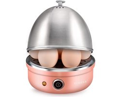 Elektrische Eierkoker met Automatische Uitschakeling voor 7 Eieren, Stomen en Poeleren