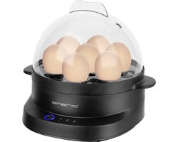 Emerio Eierkoker Elektrisch 350W - Voor 7 Eieren - BPA-vrij en Meertalige Spraakfunctie - Automatische Uitschakeling - EB-131811.1 Zwart