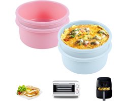 Gepocheerde eierdopjes voor airfryer - Herbruikbare siliconen eierstroper kopjes - Antiaanbak eivormen voor heteluchtfriteuse