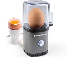GOURMETmaxx eierkoker voor 1 ei | Eierkoker met eierprikker in maatbeker | Eierkoker – 3 hardheidsgraden voor je eierbeker | Design eierkoker klein – vaatwasmachinebestendige onderdelen