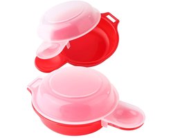 GTB® Eierkoker magnetron - Eierkoker - Eierkoker electrisch - Roze - 18cm x 16cm x 6cm