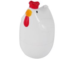 GTB® Eierkoker magnetron - Eierkoker - Eierkoker electrisch - Wit - 12cm x 7cm x 7cm