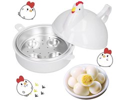 GTB® Eierkoker magnetron - Eierkoker - Eierkoker electrisch - Wit - 16cm x 14cm x 16cm