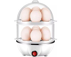 HR Goods eierkoker elektrisch - Geschikt voor 1 - 14 eieren - Wit