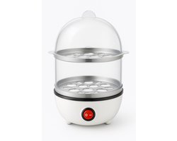 HR Goods eierkoker elektrisch - Geschikt voor 1 - 14 eieren - Wit