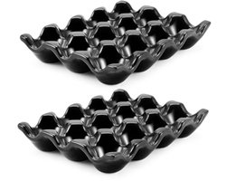 Keramische Eierschaal voor 12 Kippen eieren - Decoratieve Eierhouder voor Koelkast en Aanrecht - Perfect voor Pasen en Bakken