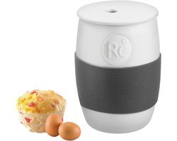 Keramische Magnetron Eierkoker voor 2 Eieren - Snel Roerei en Muffin Bakken