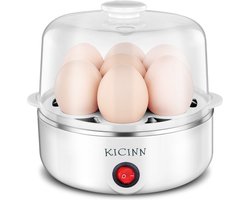 Kicinn Elektrische Eierkoker - Geschikt voor 7 eieren - Wit