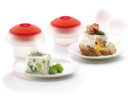 Lékué Magnetron Eierkoker - Vierkant - 2 st. - Transparent