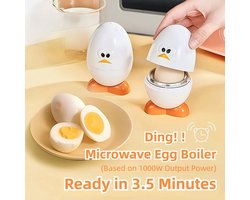 Magnetron Eierkoker voor Kippen- en Kwarteleitjes – Snel & Makkelijk Eieren Koken, Stoomeierkoker, Eierkoker voor Magnetron & Keukengereedschap