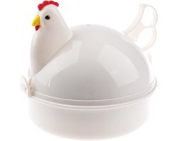 MikaMax Magnetron Eierkoker - Microwave Egg Boiler - Eenvoudig Klaar te Maken - Binnen 10 min Klaar - Ruimte voor 4 Stuks