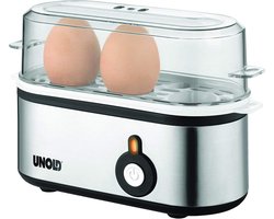 Mini Eierkoker Roestvrij Staal voor 1-3 Eieren met Signaaltoon