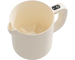 Multi functional electric egg beater mini handheld mixer, used for whipping, baking, and washing rice, beige