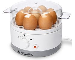 Navaris eierkoker voor 1-7 eieren - Instelbare hardheid - Inclusief maatbeker met eierprikker - Met timer en buzzer - Altijd perfect gekookte eieren